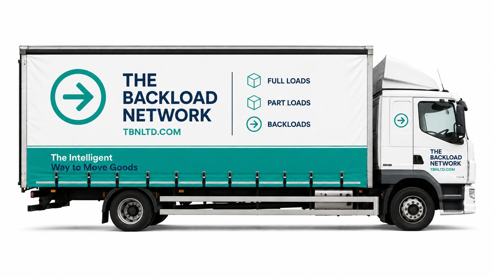 Branded The Backload Network delivery truck